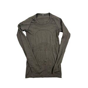 Lululemon Women's Swiftly Tech Long Sleeve Crew Shirt Size 6 Dark Gray